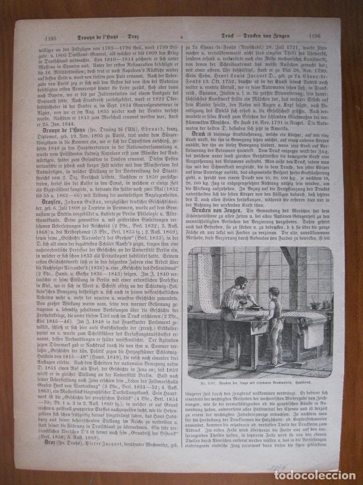 Art: Modelo de maquina alemana de impresi&oacute;n, 1874