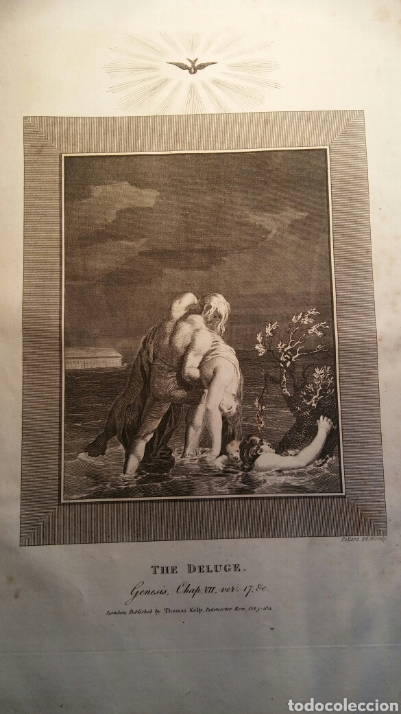 Arte: * El Diluvio - grabado lamina 1810 - Foto 3