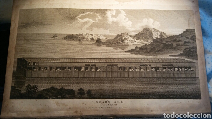 Arte: * Noahs Ark (Arca de Noa) - grabado lamina 1810 - Foto 5