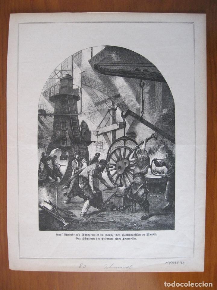 Art: Antiguo taller de metalurg&iacute;a o herrer&iacute;a, 1880