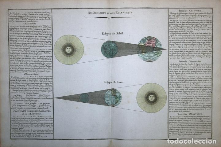 Arte: Eclipse de Sol y de Luna, 1790. Mornas/ Desnos - Foto 1