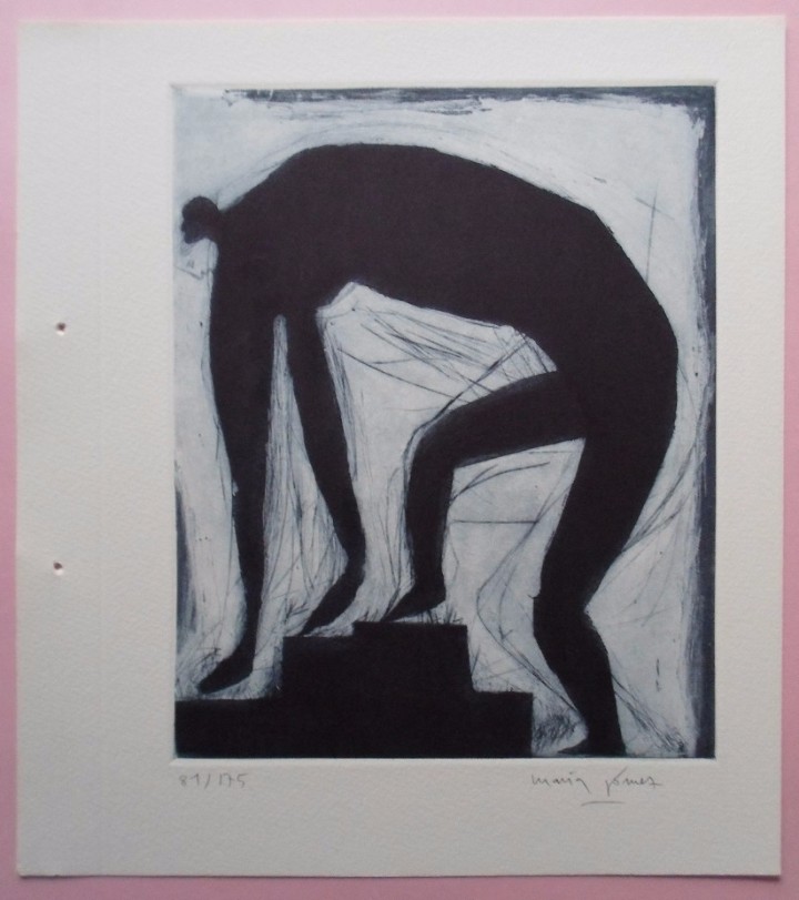 Art: Maria G&oacute;mez Lorenzo (Salamanca, 1953) grabado de 24,5x20 en papel de 31x28 firmado y 81/175