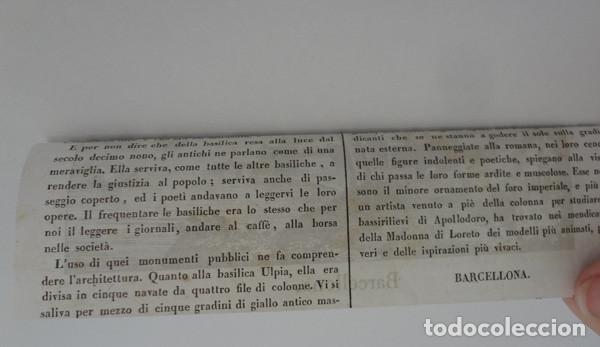 Arte: Grabado del s. XIX de Barcelona - Foto 2