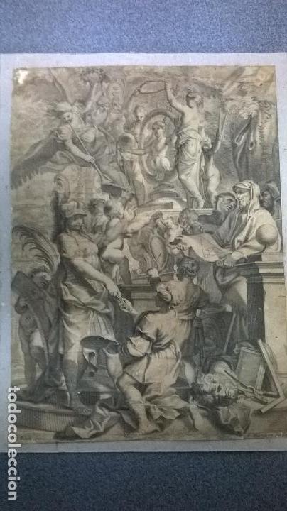 Arte: Grabado antiguo.Medida 19x26 cm - Foto 1