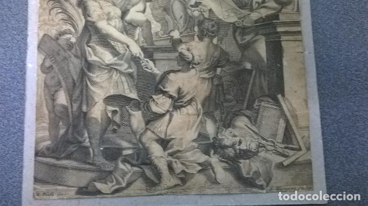 Arte: Grabado antiguo.Medida 19x26 cm - Foto 3