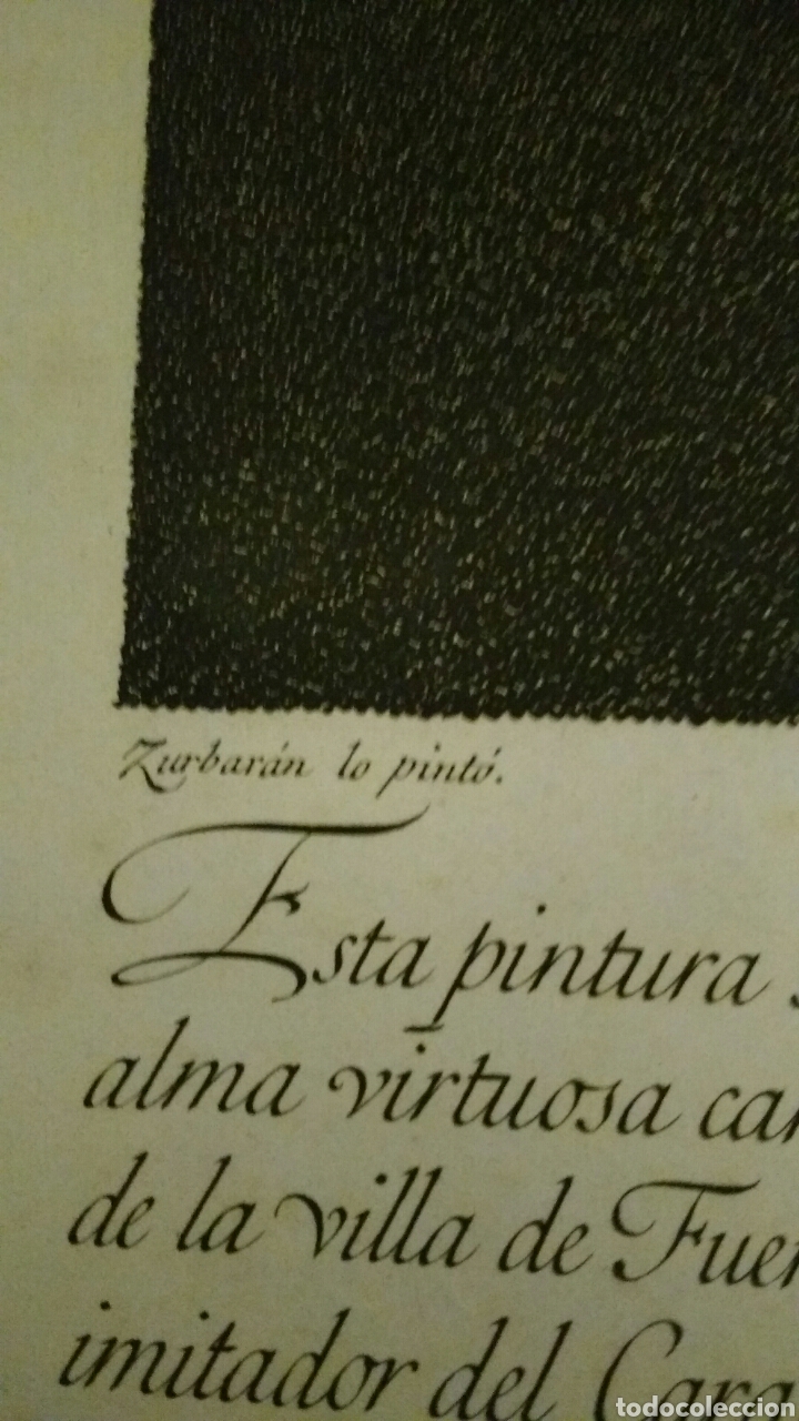 Arte: Francisco de Zurbar&aacute;n. Grabado de 1794. - Foto 4