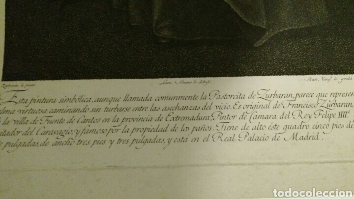Arte: Francisco de Zurbar&aacute;n. Grabado de 1794. - Foto 6