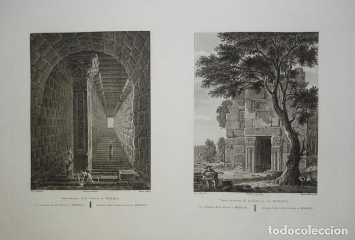 Arte: Vista exterior de la Cisterna en M&eacute;rida, de Laborde - Foto 1