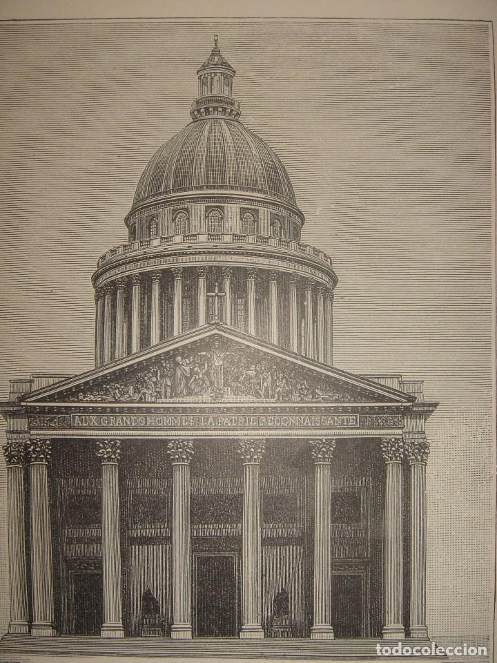 Arte: GRABADO LITOGR&Aacute;FICO ARQUITECTURA CL&Aacute;SICA BARROCA,4 ILUSTRACIONES,1898, BILDER.