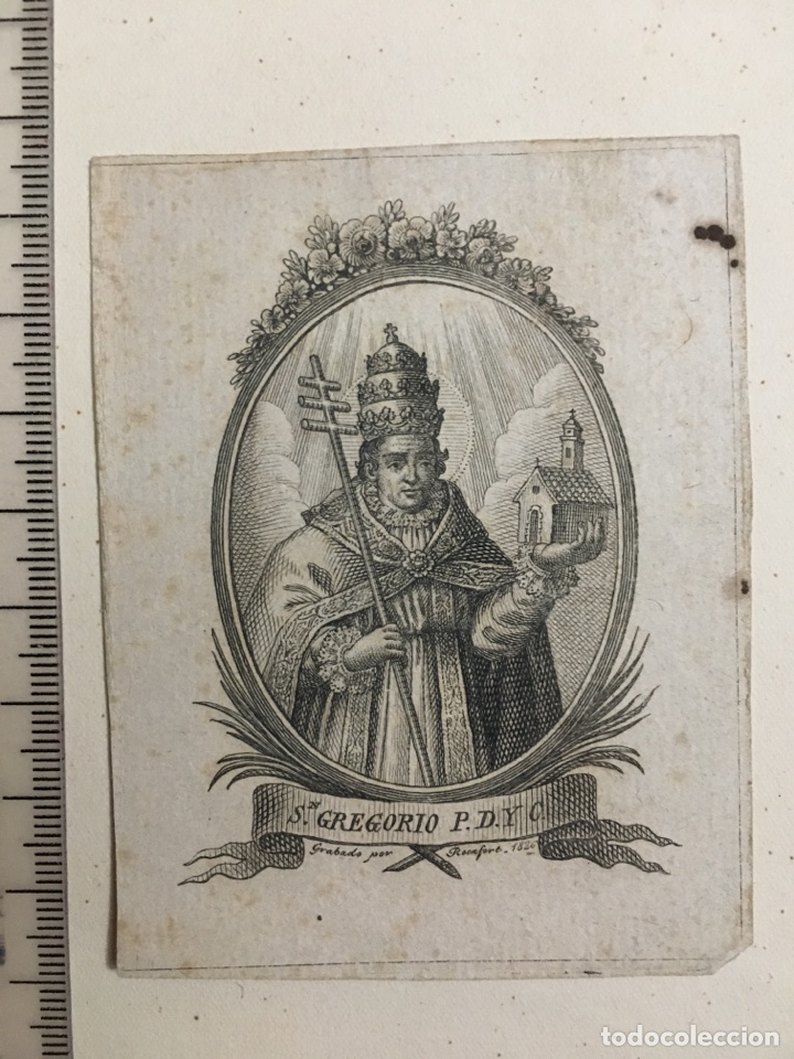 Arte: GRABADO S. XIX. Sn. GREGORIO P. D. Y C. Grabado por Rocafort, 1826