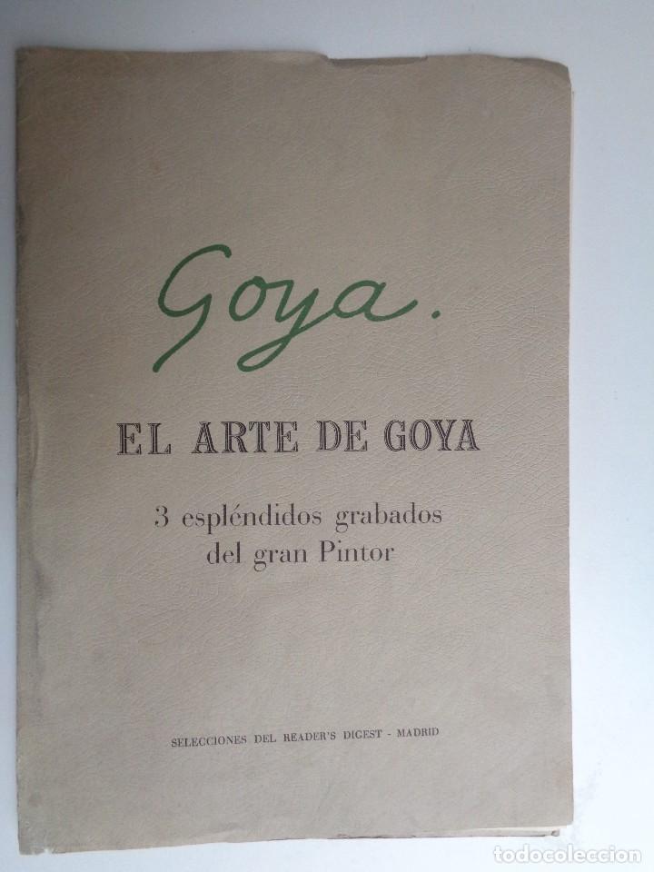 Art: EL ARTE DE GOYA.3 LAMINAS.-780
