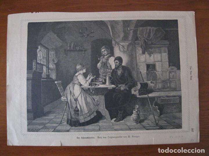 Arte: El joyero y sus joyas, 1884. An&oacute;nimo - Foto 1