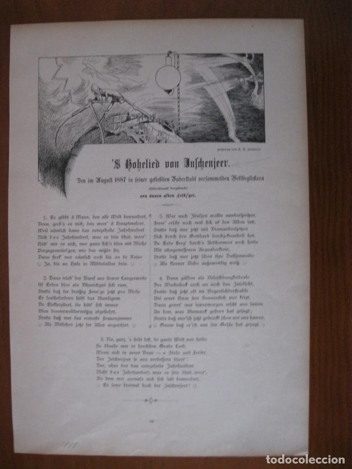Arte: C&aacute;nticos alemanes, 1888. An&oacute;nimo - Foto 1