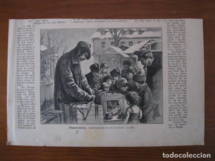 Arte: Vendedor ambulante, 1896. An&oacute;nimo - Foto 1