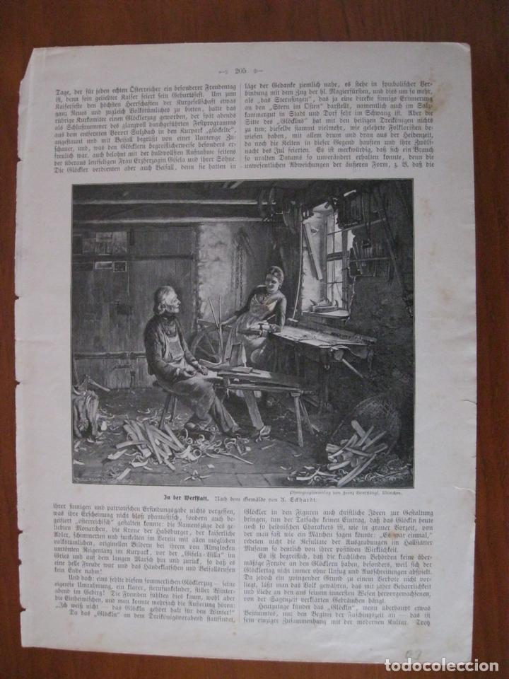 Arte: En el taller de carpinter&iacute;a, 1903. An&oacute;nimo - Foto 1