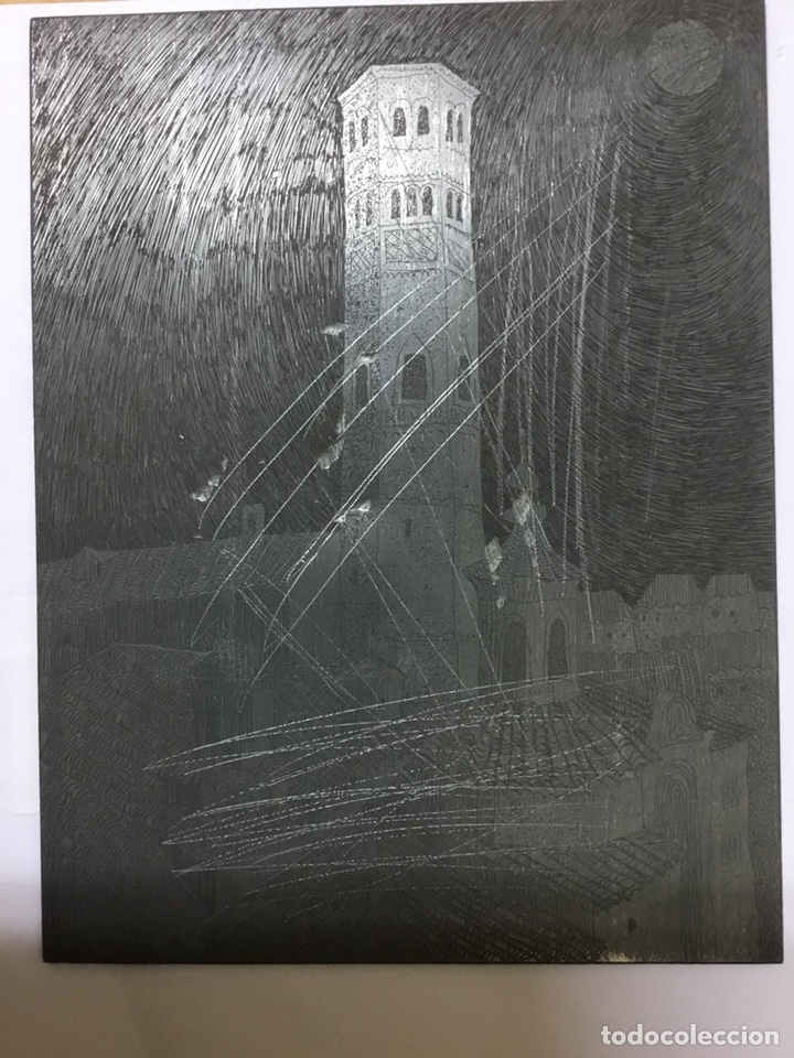 Arte: Plancha original de Hernandez Quero,.. y destruida - Foto 2