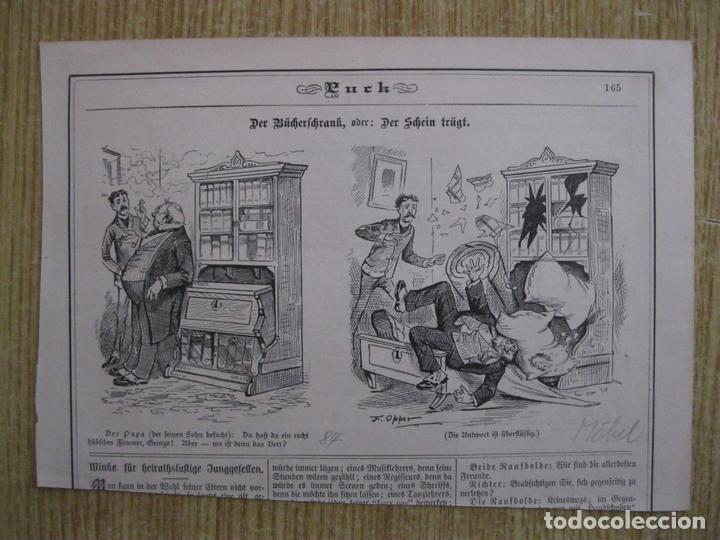 Arte: Vi&ntilde;eta de humor, 1884 - Foto 1