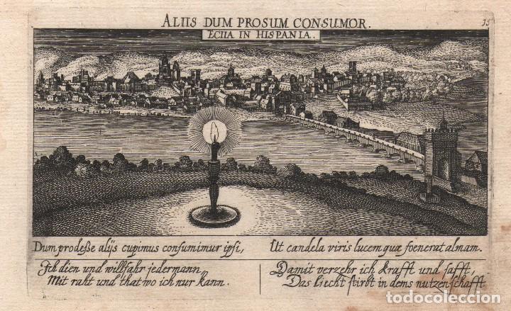 Arte: Grabado de Ecija - A&ntilde;o 1627 - Foto 1