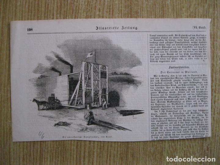 Arte: El apisonador de vapor americano, 1846