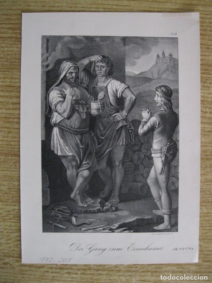 Arte: El herrero recibiendo a un caballero, 1843