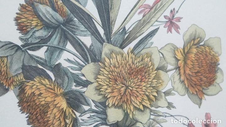Arte: GRABADO COLOREADO PLATA NERIUM OLEANDER - Foto 4