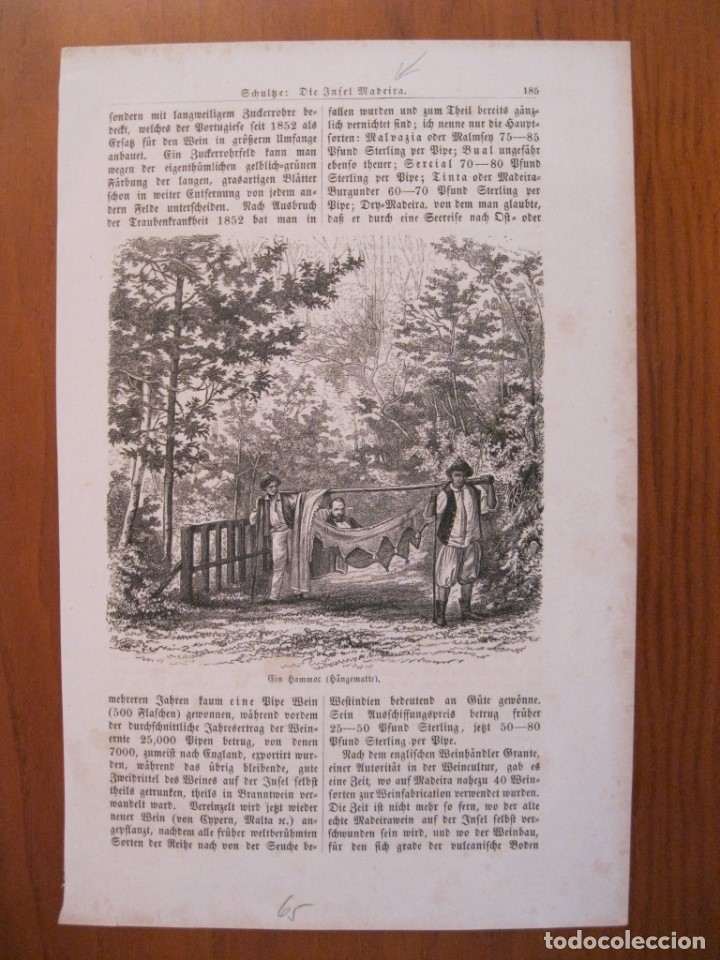 Arte: Porteadores en el bosque, 1865. An&oacute;nimo - Foto 1