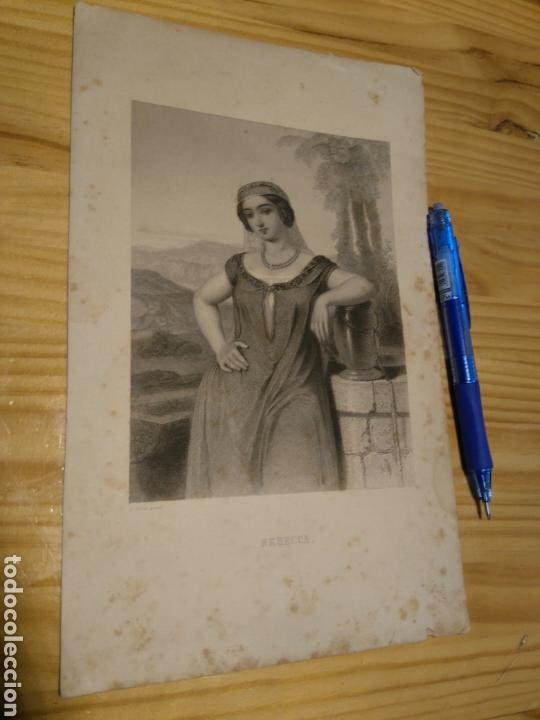 Art: Grabado biblico Rebecca. Gustave Staal