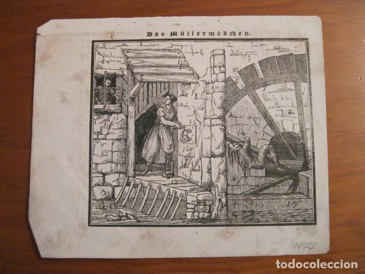 Arte: Escena de molino, 1844. An&oacute;nimo - Foto 1