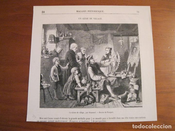 Arte: Un genio o art&iacute;sta de pueblo, 1871. Pauquet