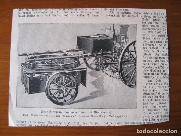 Arte: Nuevo modelo de veh&iacute;culo de la &eacute;poca, circa 1901. An&oacute;nimo - Foto 1