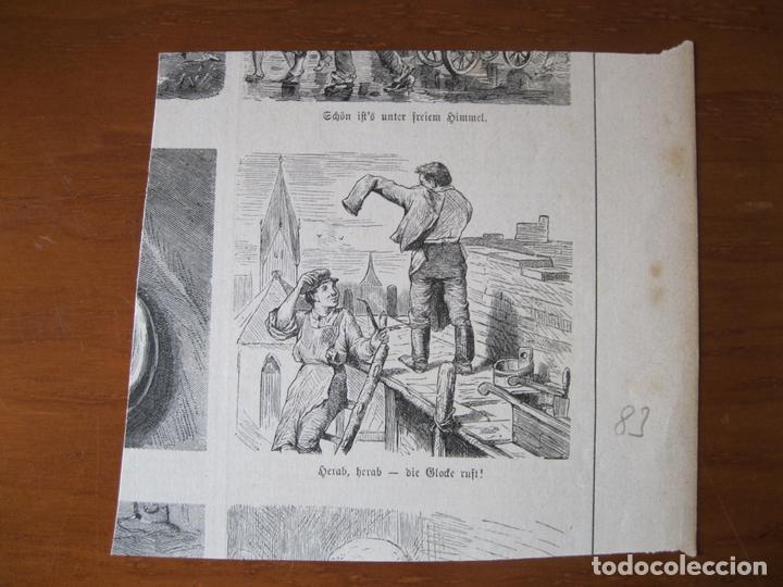 Arte: Obreros en el andamio, circa 1883.