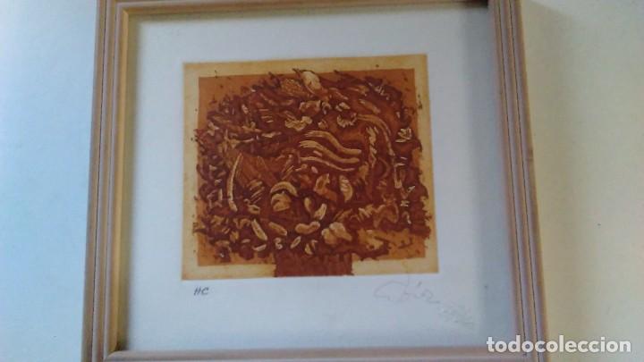 Art: Grabado en ocres firmado a l&aacute;piz por el autor. Con nomenclatura HC(fuera de comercio) Enmarcado
