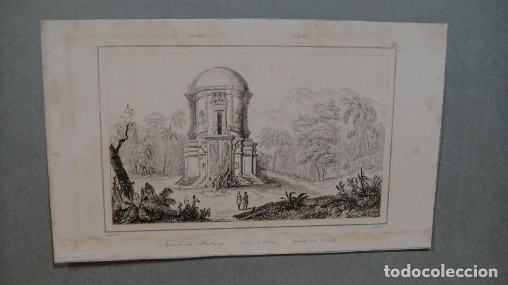 Arte: grabado isla de java , templo de jabang - danvin , del. -fortier sc. - Foto 1