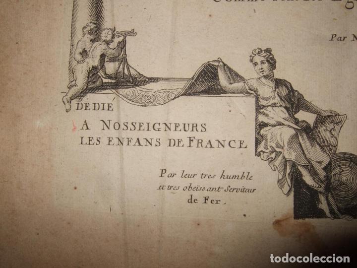 Arte: Frontispicio Atlas curieux de le monde...,1700. Nicol&aacute;s de Fer - Foto 3
