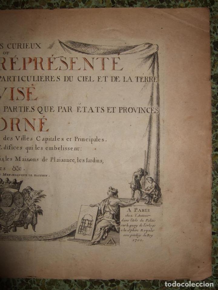 Arte: Frontispicio Atlas curieux de le monde...,1700. Nicol&aacute;s de Fer - Foto 5