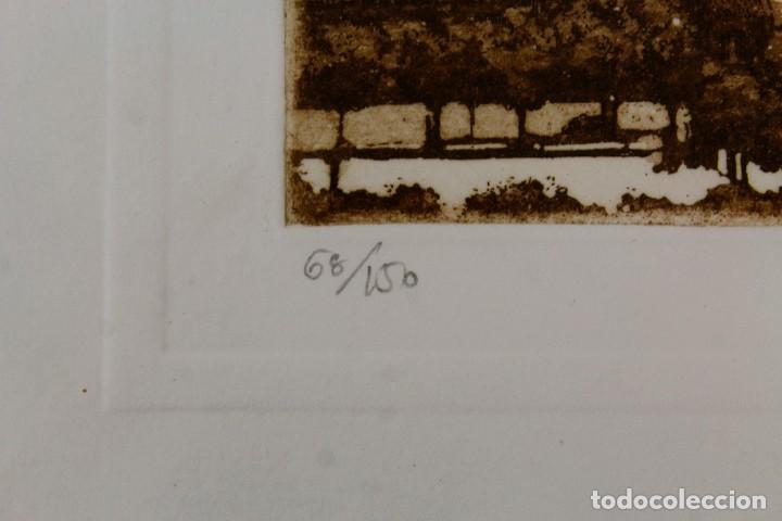 Arte: *C-48 LITOGRAFIA DE LA CIUDAD DE BARCELONA.FIRMA SIN IDENTIFICAR ,NUMERADA,SIGLO XX. - Foto 4 - 124602575