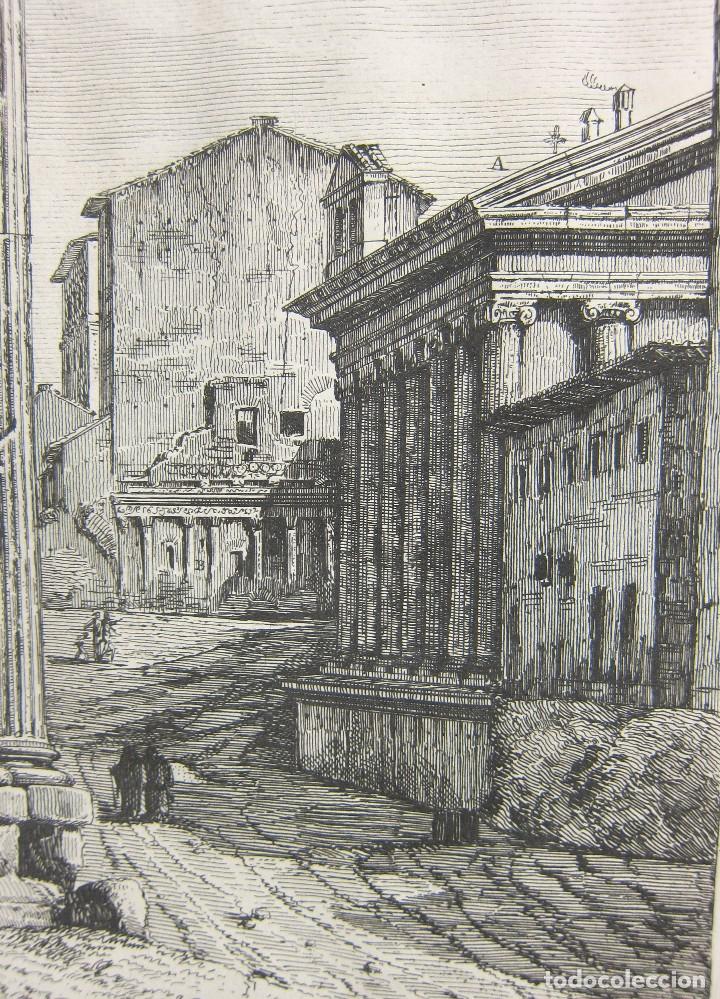 Arte: Rossini - Veduta del Tempio de Vesta - Foto 3