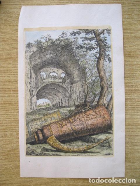 Arte: Objetos y ruinas romanas, 1679. Sandrart - Foto 2