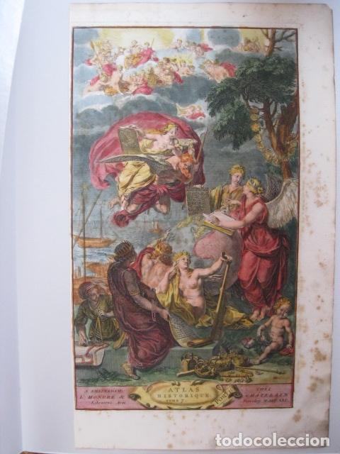 Arte: Frontispicio Atlas Historique Tomo 7, 1739. Chatelain - Foto 3