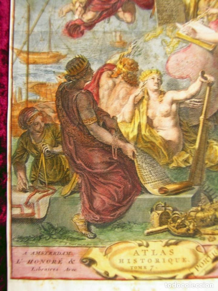 Arte: Frontispicio Atlas Historique Tomo 7, 1739. Chatelain - Foto 10