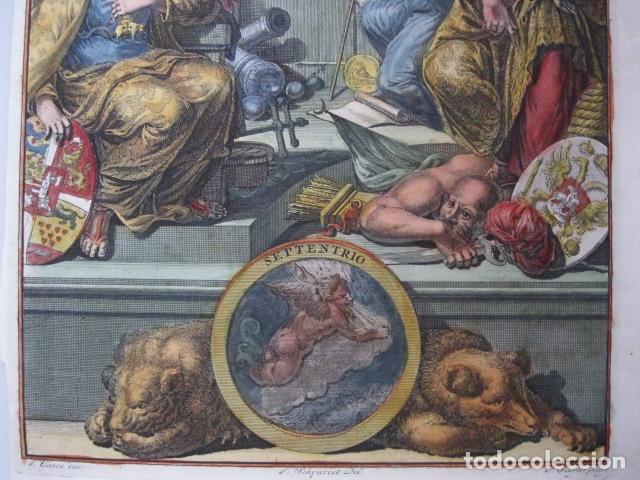 Arte: Frontispicio Atlas Historique Tomo 4, 1739. Chatelain - Foto 4