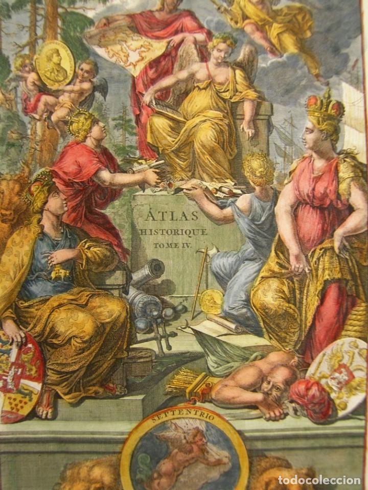 Arte: Frontispicio Atlas Historique Tomo 4, 1739. Chatelain - Foto 7