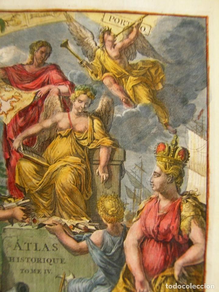 Arte: Frontispicio Atlas Historique Tomo 4, 1739. Chatelain - Foto 8
