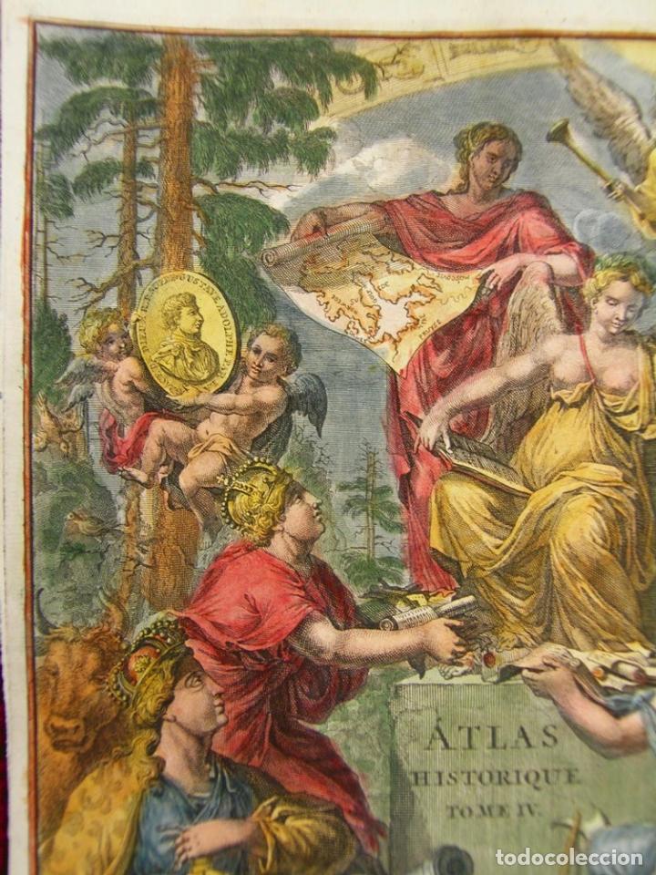 Arte: Frontispicio Atlas Historique Tomo 4, 1739. Chatelain - Foto 9