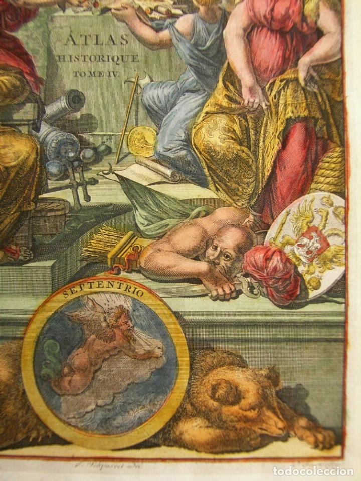 Arte: Frontispicio Atlas Historique Tomo 4, 1739. Chatelain - Foto 10