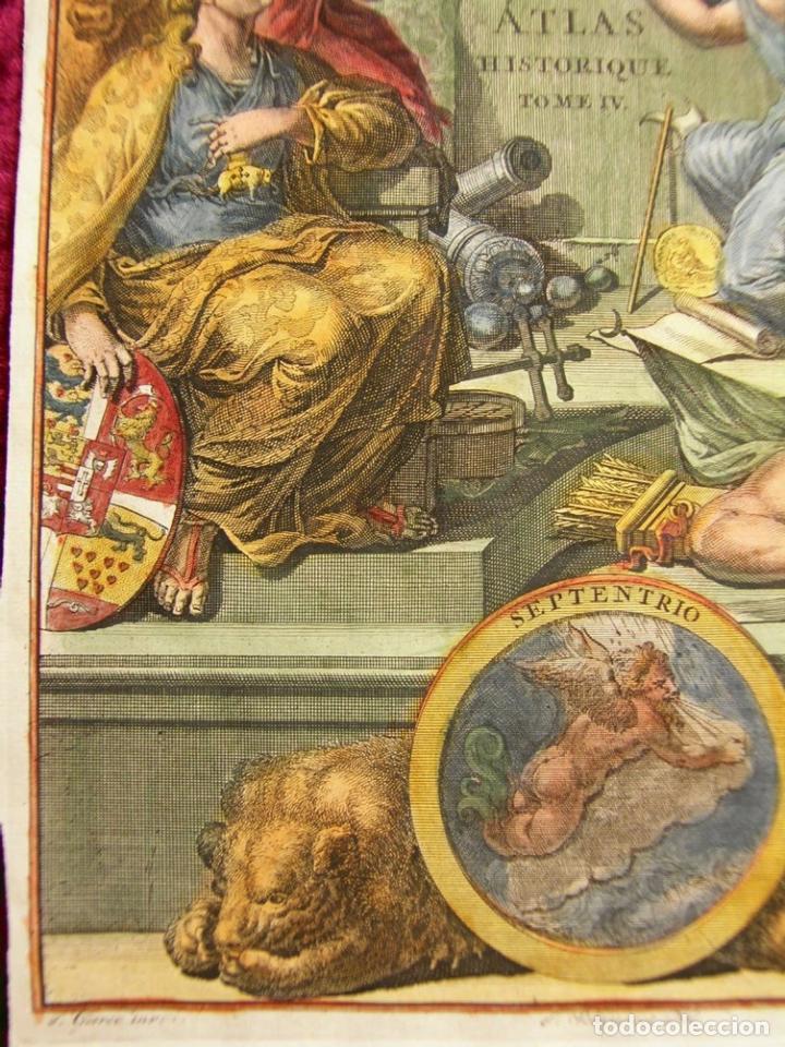Arte: Frontispicio Atlas Historique Tomo 4, 1739. Chatelain - Foto 11