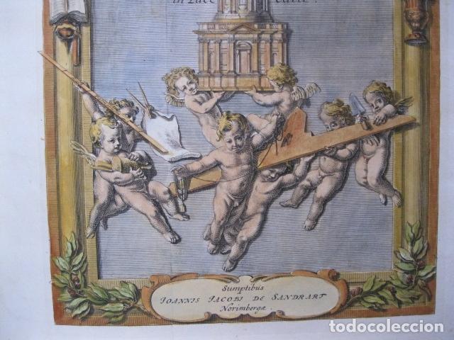 Arte: Frontispicio de la obra Insignium Romae Templorum prospectus..., 1679. Sandrart - Foto 3