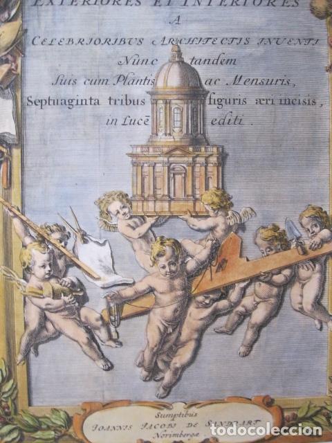 Arte: Frontispicio de la obra Insignium Romae Templorum prospectus..., 1679. Sandrart - Foto 5