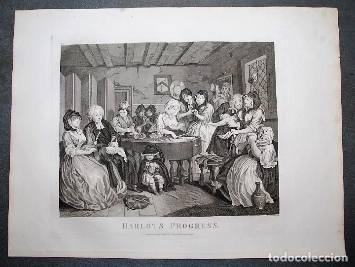 Arte: Harlots Progress. William Hogarth (1697-1764) - Foto 1