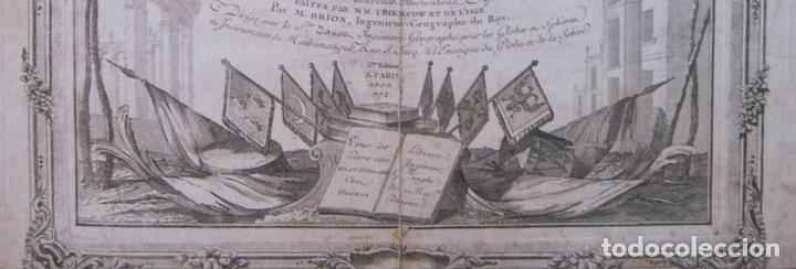 Arte: Frontispicio de Atlas, 1772. Desnos/ Brion de la Tour - Foto 3